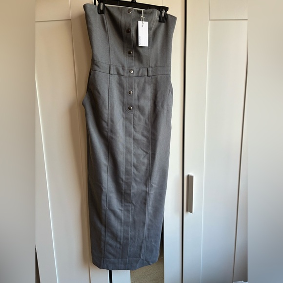 Reformation Dresses & Skirts - REFORMATION Deserae Dress size 8, Elegant Gray Women's Dress SIZE: 8
